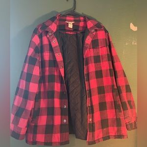 Duluth Trading Co Red Flannel Jacket